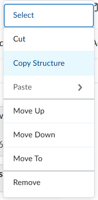 Copy Structure